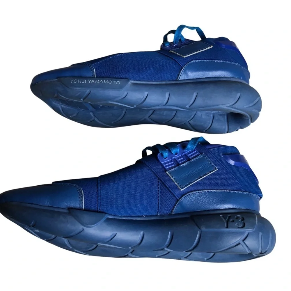 Y-3 Qasa High Yohji Yamamoto Blue Sneakers Mens 5.5